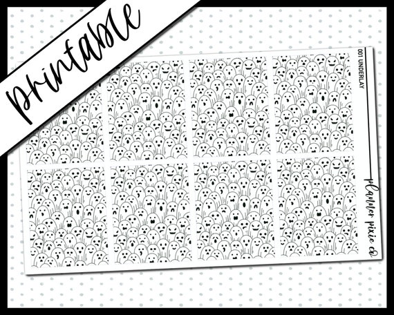 Printable Stickers Foil Ready Printable Digital Planner - Etsy