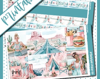 Printable Weekly Kit // Printable  // Cut Line Files // Instant Download // "Road Trip"