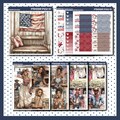 Add On Box, Stickers For Use With Standard Vertical Planners, "American Soul"