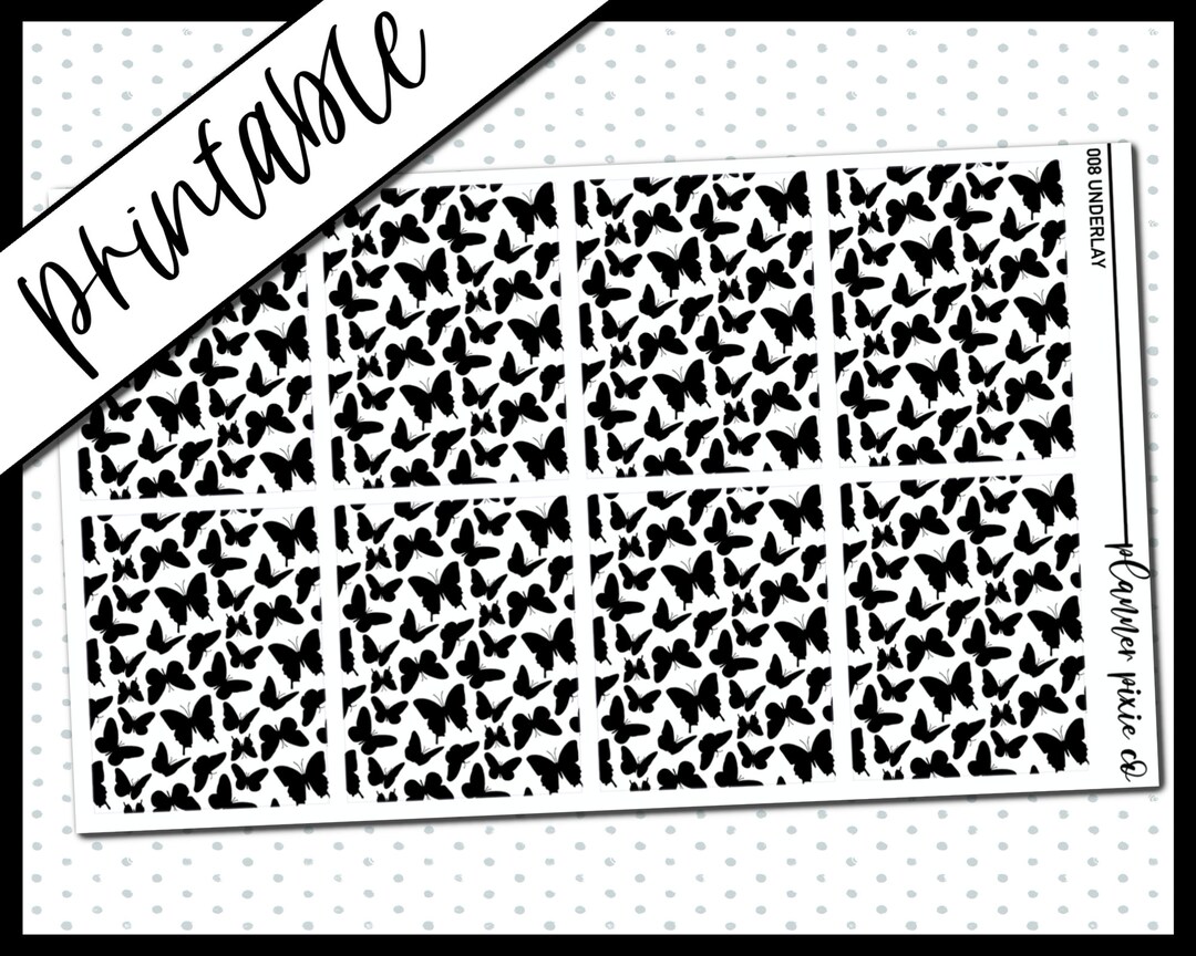 Printable Stickers, Foil Ready, Printable , Digital Planner Stickers ...