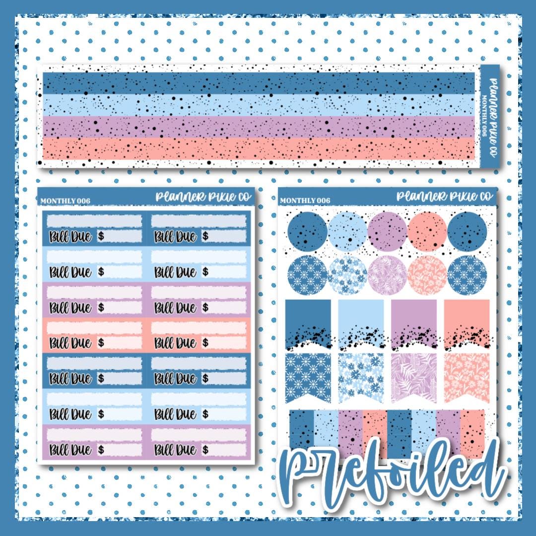 Addative Sticker Add on Box, Stickers for Use With Monthly Kit (006) - Etsy