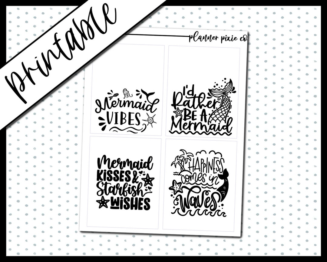 Foil Ready, Printable Stickers, Overlays, Digital Planner Stickers ...