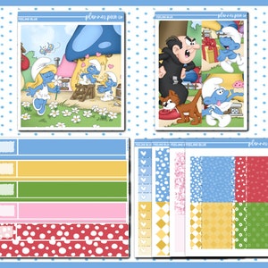Add On Box, Stickers For Use With Standard Vertical Planners, &quot;Feeling Blue&quot;