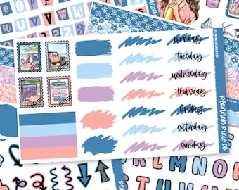 Journaling Kit, Scrapbook Kit,  Junk Journal, "Summer Cruisin"