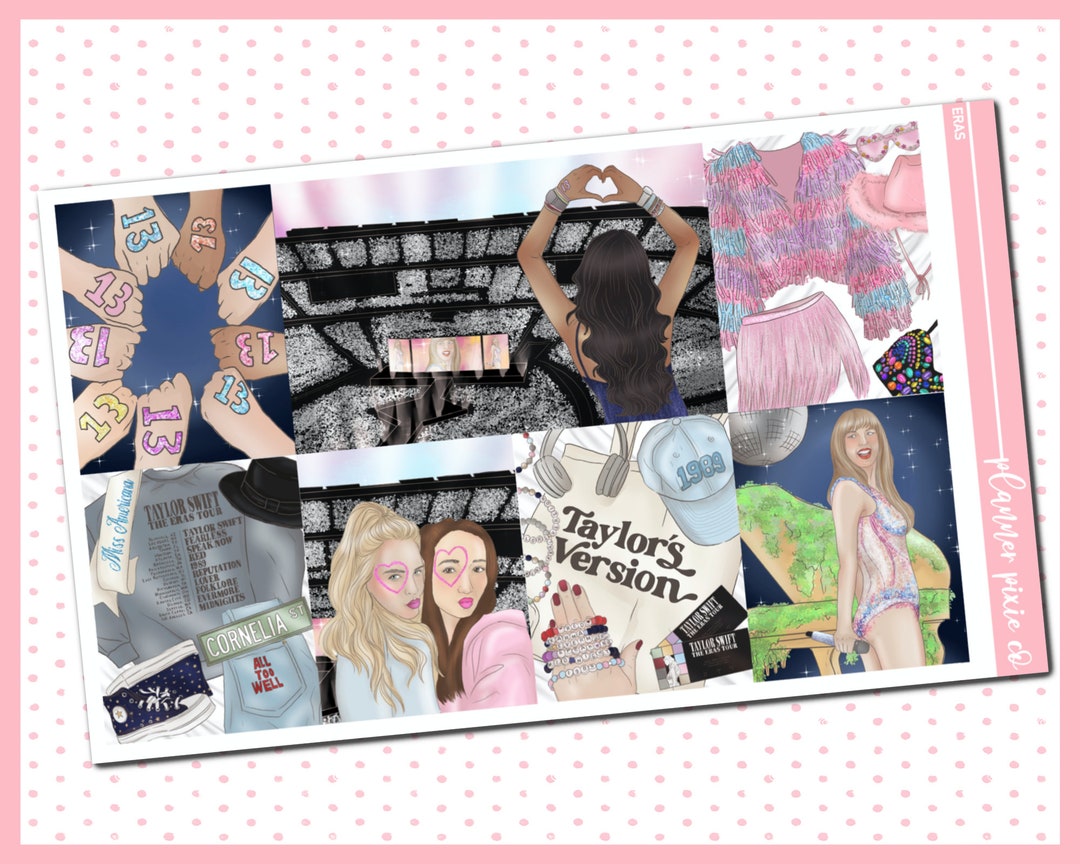 Deluxe Weekly Sticker Kit for Use With Standard Vertical Planners, eras ...