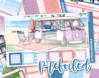 MONDAY START // Prefoiled Monthly Kit For Use With Standard Vertical Planners, 006