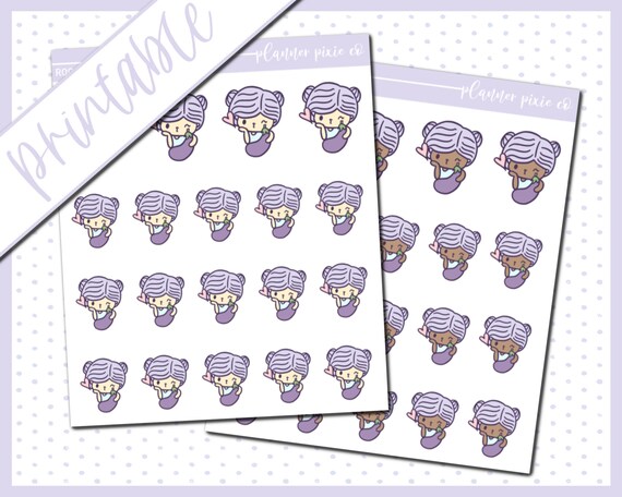 Printable Character Stickers Printable Instant Download | Etsy