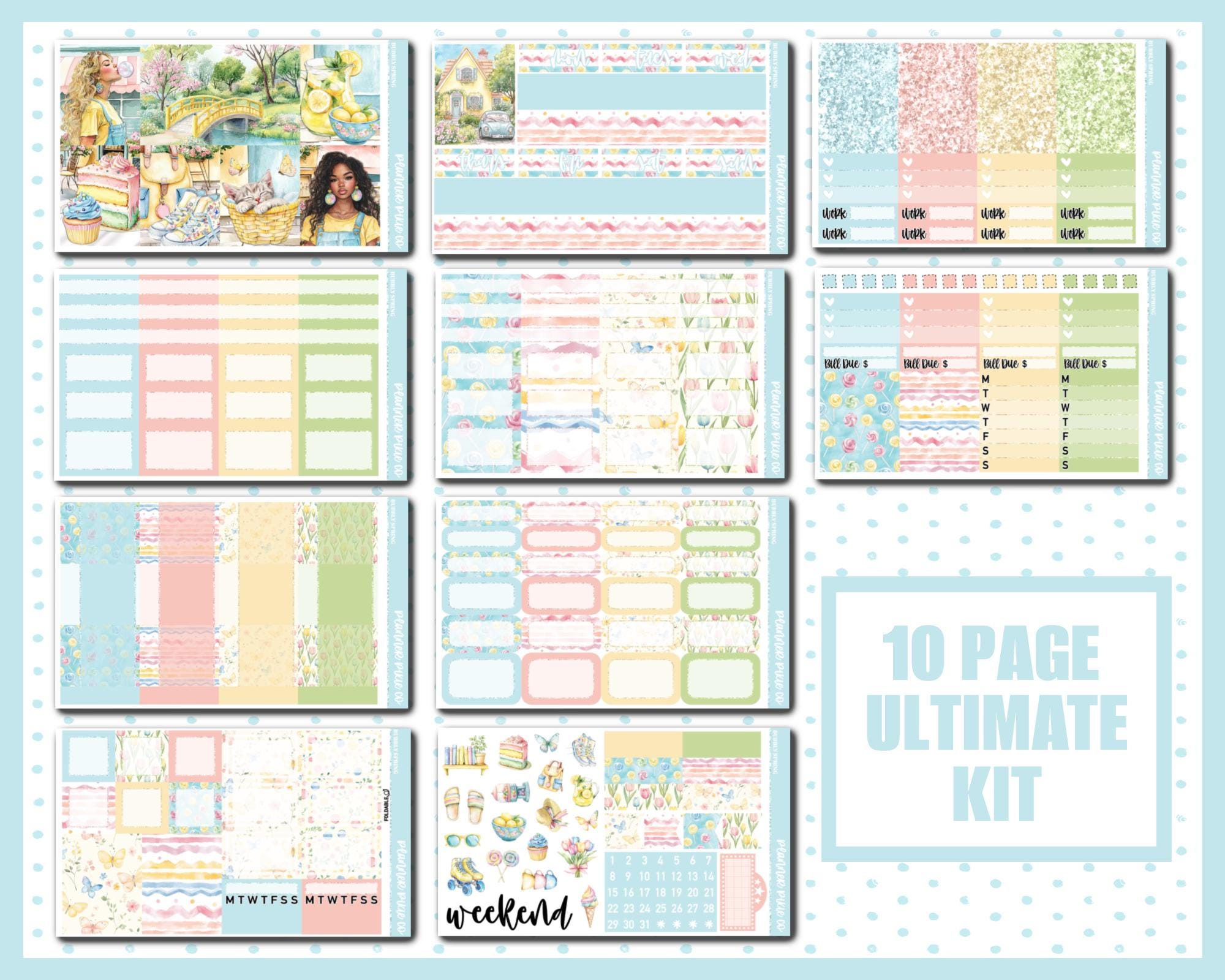 Printable Weekly Kit // Printable // Cut Line Files // Instant Download ...