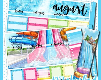 MONDAY START // Prefoiled Monthly Kit For Use With Standard Vertical Planners, 087