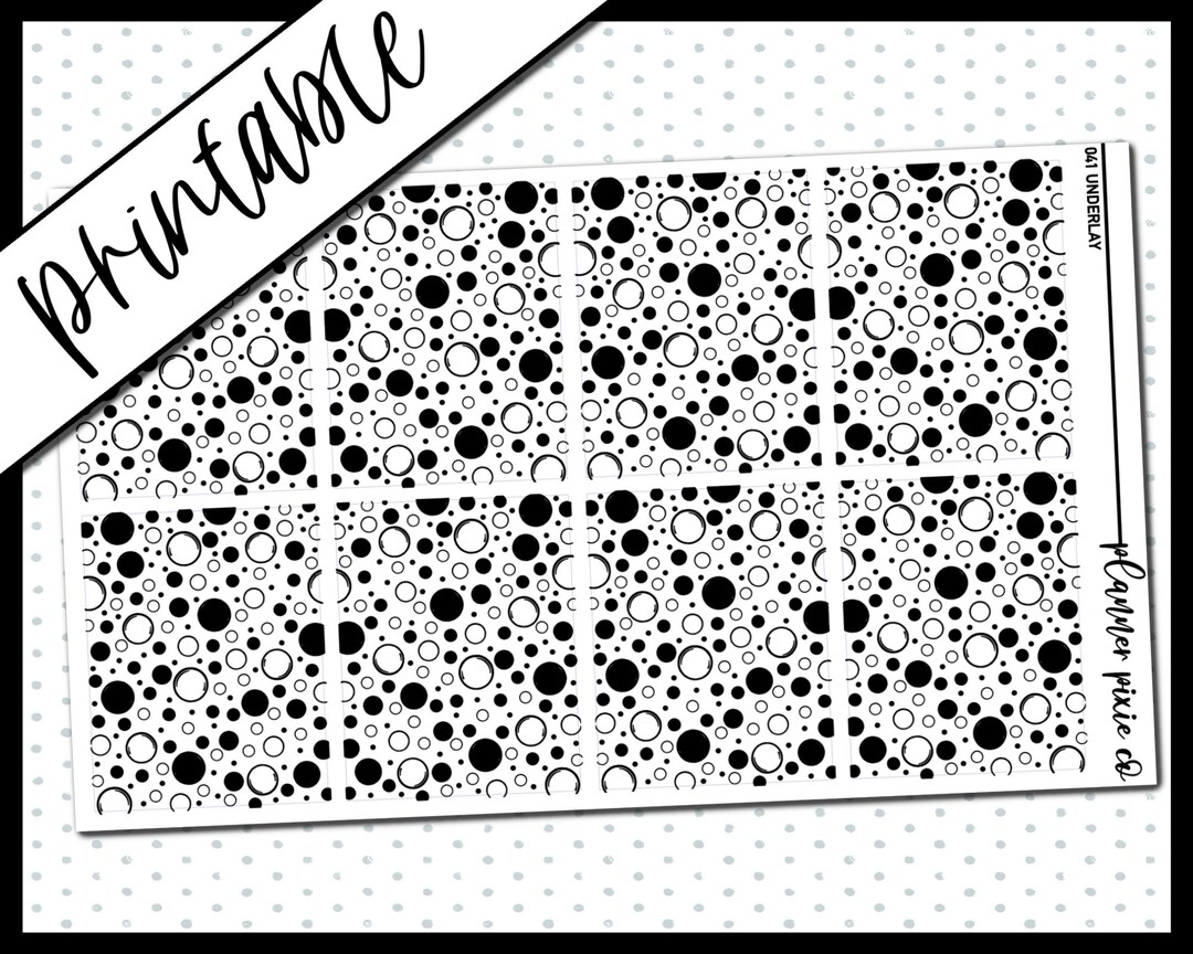 Printable Stickers, Foil Ready, Printable , Digital Planner Stickers ...