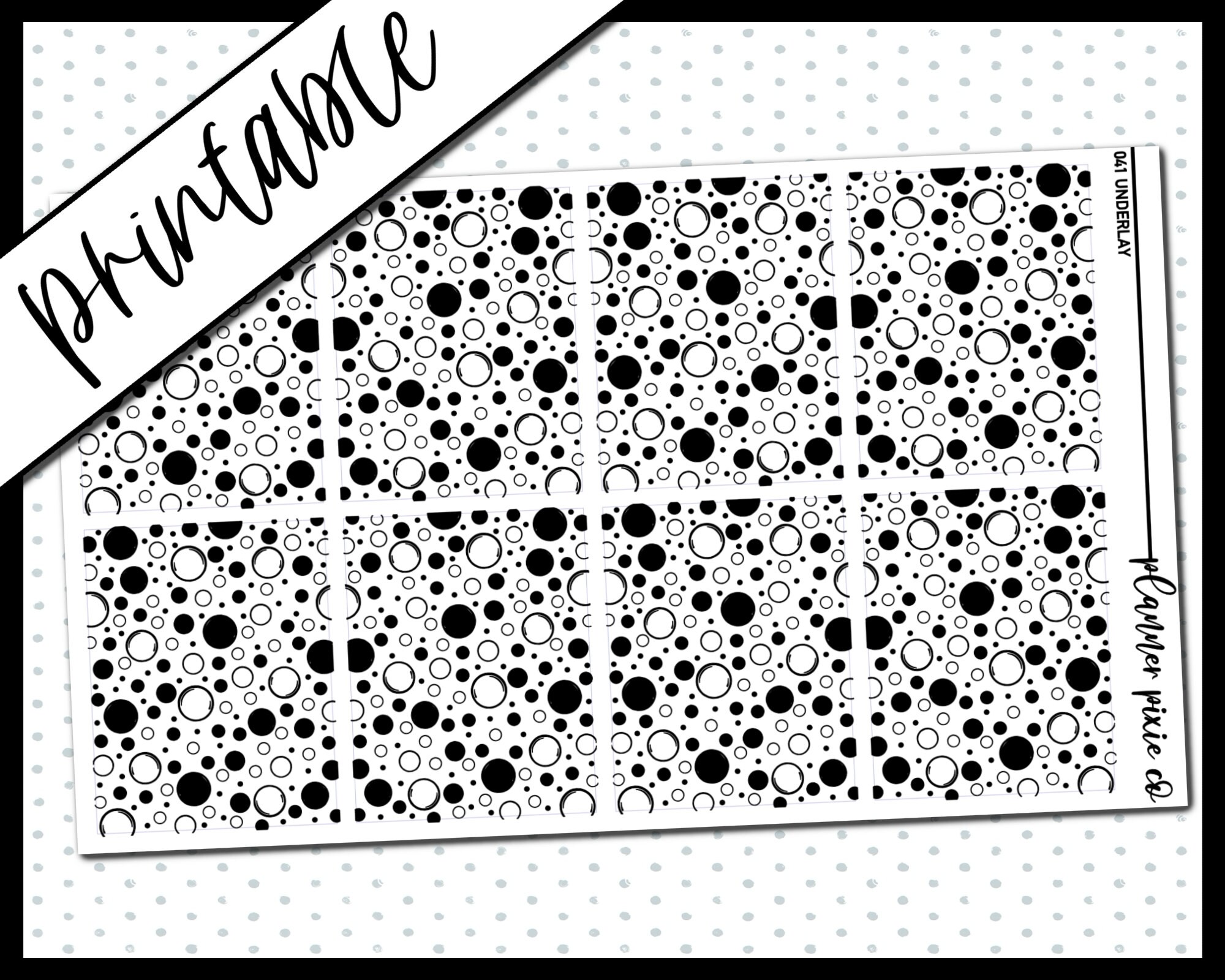 Printable Stickers Foil Ready Printable Digital Planner - Etsy