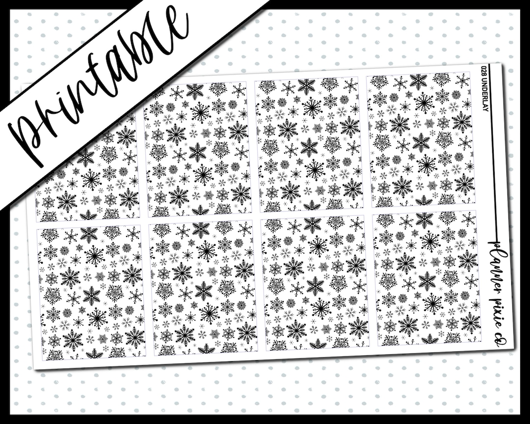 Printable Stickers, Foil Ready, Printable , Digital Planner Stickers ...