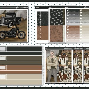 Add On Box, Stickers For Use With Standard Vertical Planners, &quot;My Guy&quot;