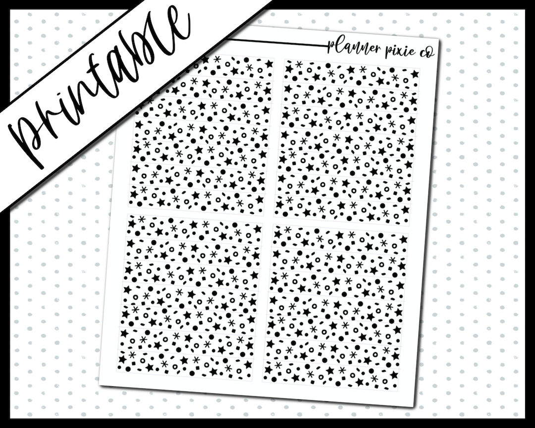 Foil Ready Printable Stickers Printable Cut Line Files - Etsy