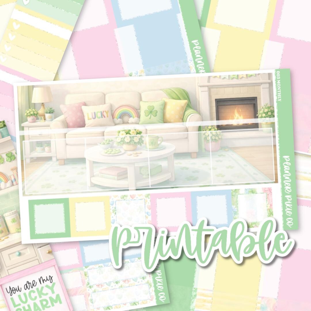 Printable Kit, Printable , Cut Line Files, Instant Download, Monthly ...