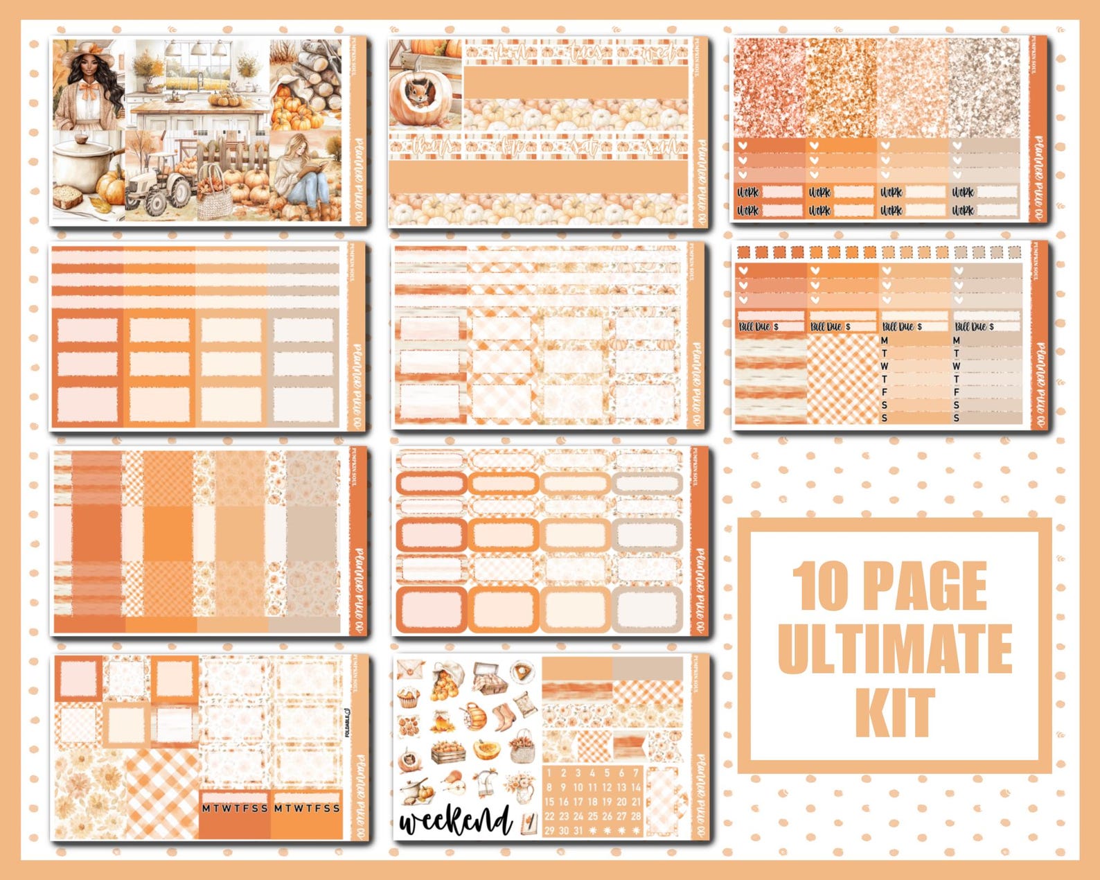 Printable Weekly Kit // Printable // Cut Line Files // Instant Download ...