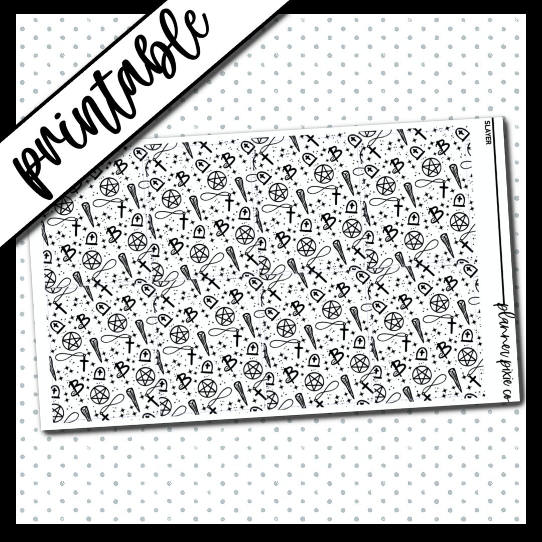 Printable Stickers, Foil Ready, Printable , Digital Planner Stickers ...