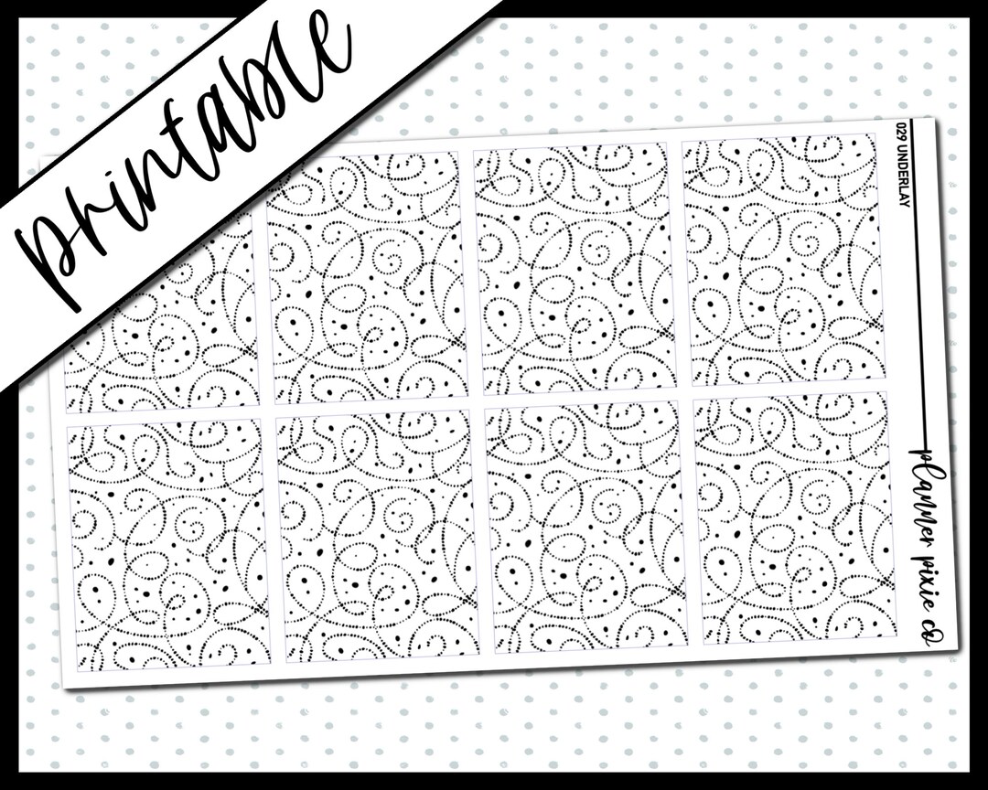 Printable Stickers, Foil Ready, Printable, Digital Planner Stickers ...