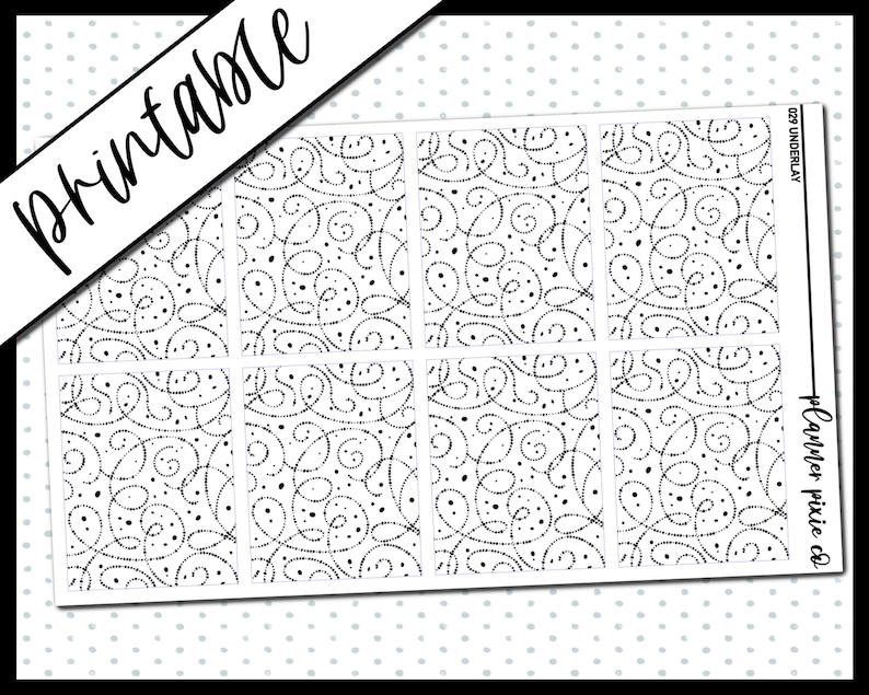 Printable Stickers Foil Ready Printable Digital Planner - Etsy