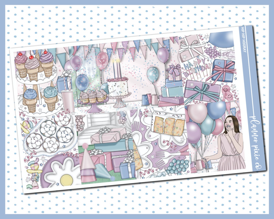 Deluxe Weekly Sticker Kit for Use With Standard Vertical Planners, hip ...
