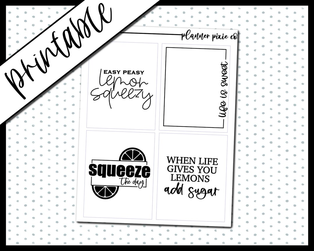 Foil Ready, Printable Stickers, Overlays, Digital Planner Stickers ...