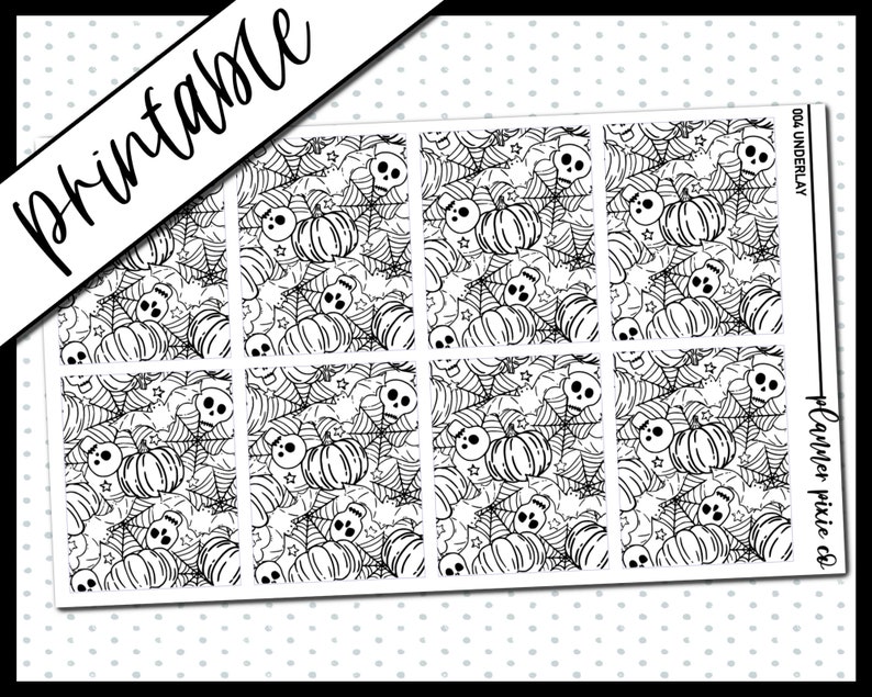 Printable Stickers Foil Ready Printable Digital Planner - Etsy