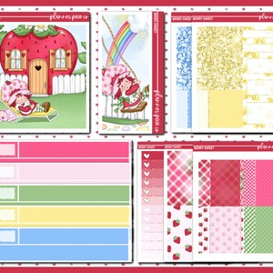 Add On Box, Naklejki do stosowania ze standardowymi pionowymi planerami, „Berry Sweet”