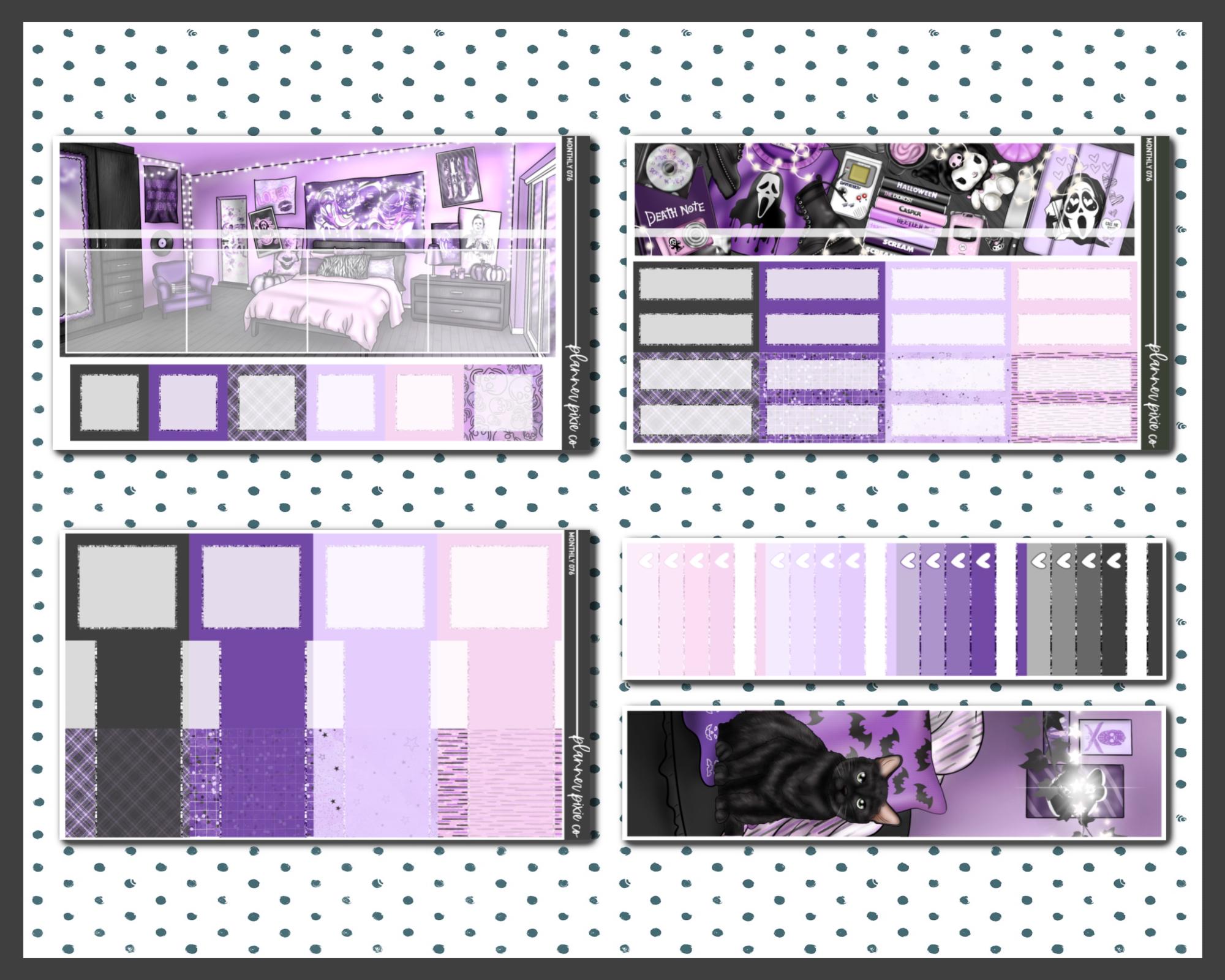 Printable Kit, Printable , Cut Line Files, Instant Download, Monthly ...