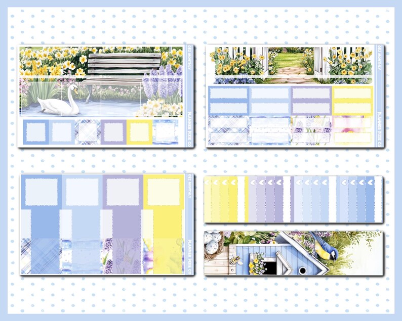 Printable Kit, Printable , Cut Line Files, Instant Download, Monthly ...