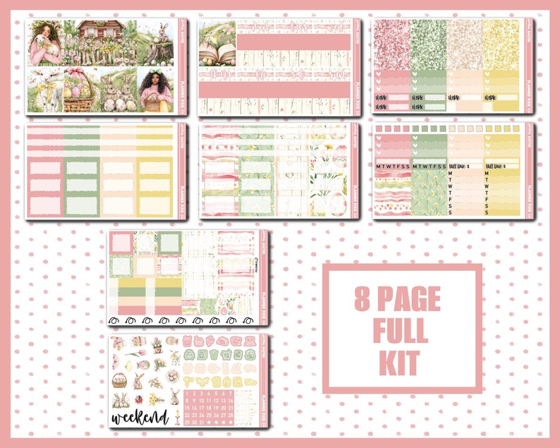 Deluxe Weekly Sticker Kit for Use With Standard Vertical Planners ...