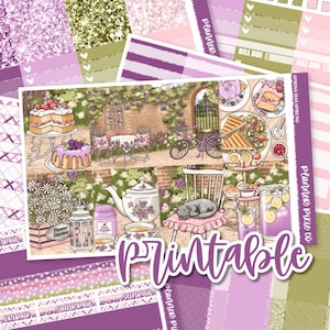 Utskrivbart veckokit // Utskrivbart // Klipplinjefiler // Direktnedladdning // "Våren har kommit"