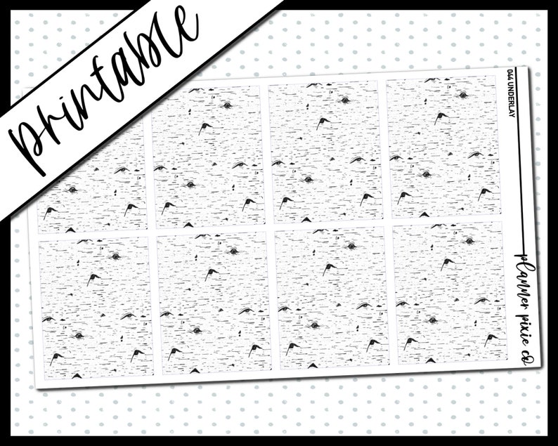 Printable Stickers Foil Ready Printable Digital Planner - Etsy