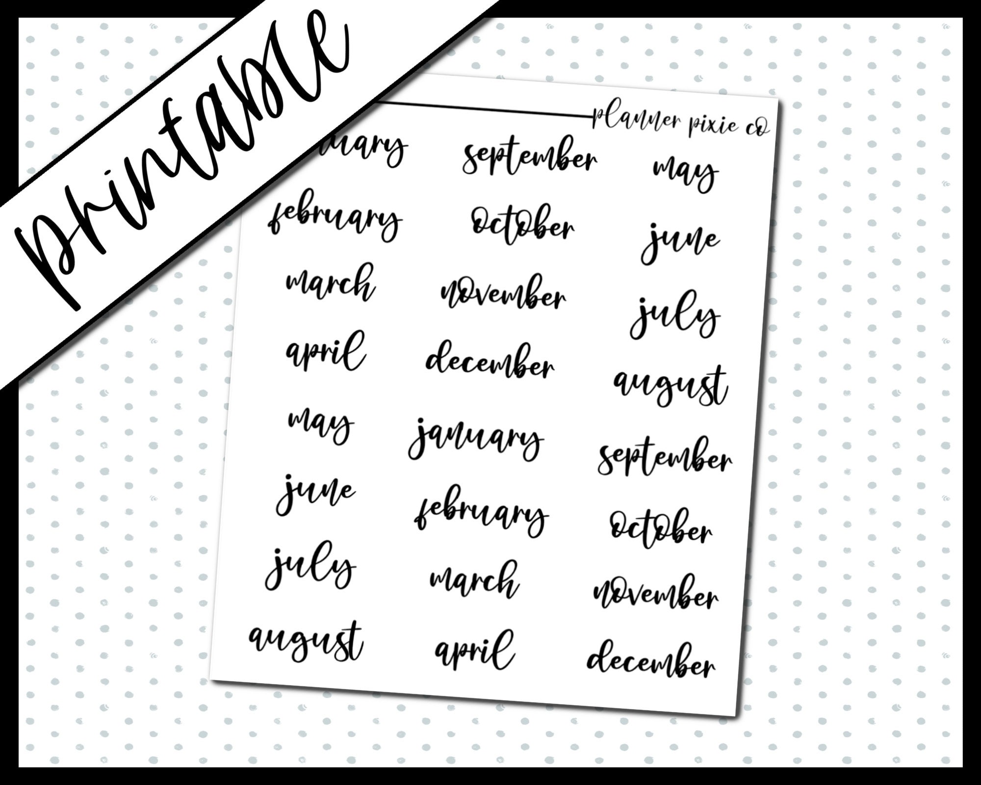 Foil Ready, Printable Stickers, Overlays, Digital Planner Stickers, S…