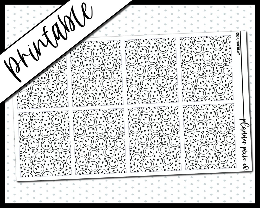 Printable Stickers, Foil Ready, Printable , Digital Planner Stickers ...