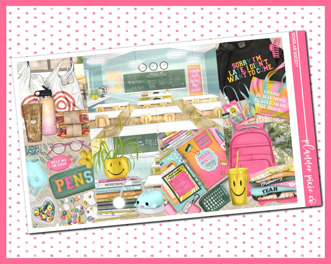 Deluxe Weekly Sticker Kit for Use With Standard Vertical Planners ...