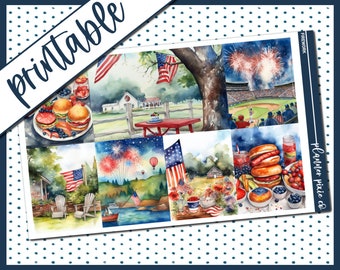 Printable Weekly Kit // Printable  // Cut Line Files // Instant Download // "Firework"