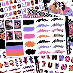 Journaling Kit, Scrapbook Kit,  Junk Journal, "Summerween"