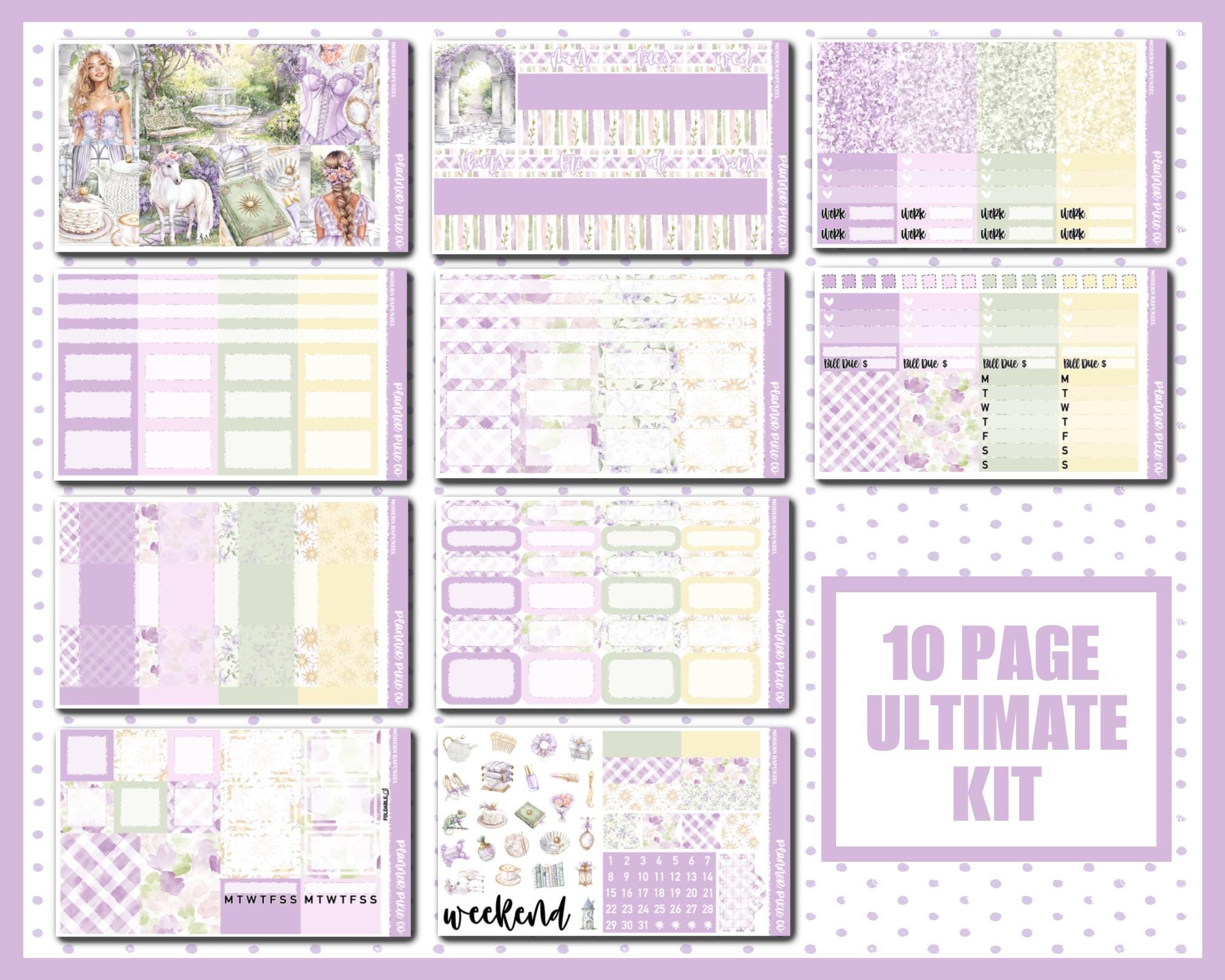 Deluxe Weekly Sticker Kit for Use With Standard Vertical Planners ...