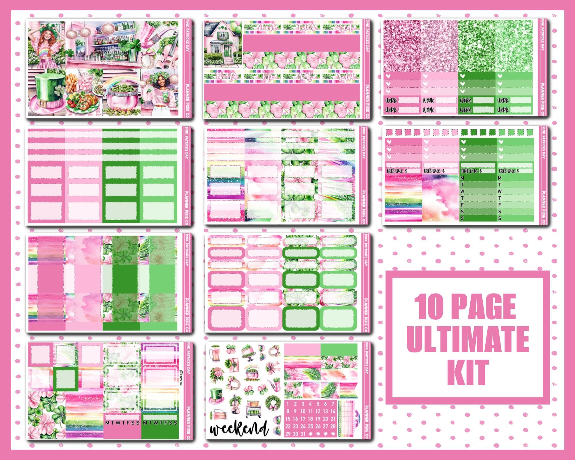 Deluxe Weekly Sticker Kit for Use With Standard Vertical Planners ...