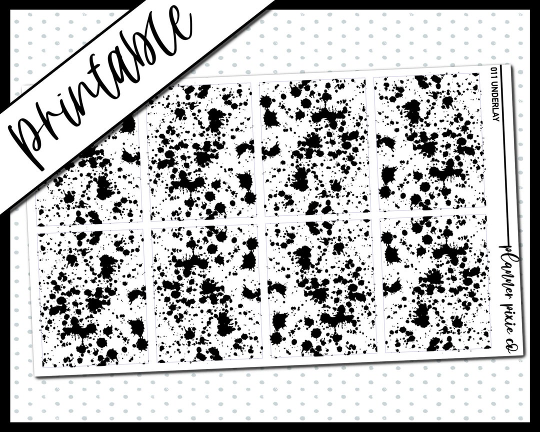 Printable Stickers, Foil Ready, Printable , Digital Planner Stickers ...