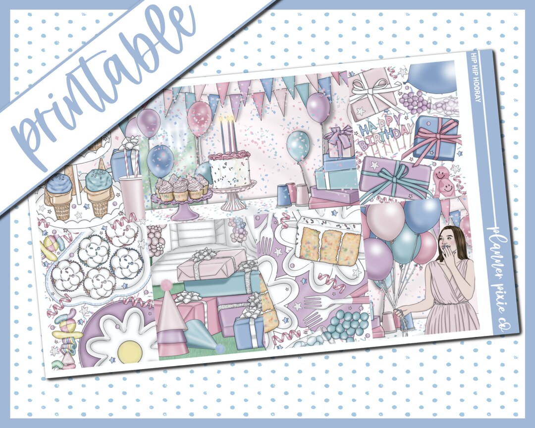 Printable Weekly Kit // Printable // Cut Line Files // Instant Download ...