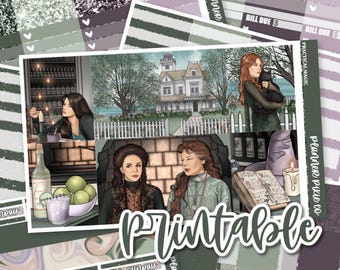 Kit semanal imprimible // Imprimible // Archivos de líneas de corte // Descarga instantánea // "Magia práctica"