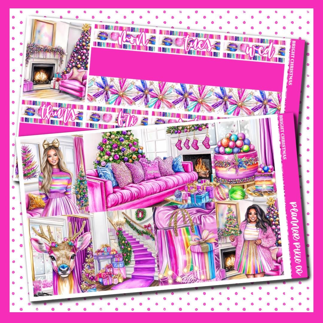 Deluxe Weekly Sticker Kit for Use With Standard Vertical Planners ...