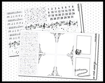 Foil Bundle, (020), Pixie Pack, Music, Musical, Concert, Music Notes