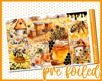 PREFOILED 10 Page Weekly Sticker Kit, APRIL Kit of the Month (1)