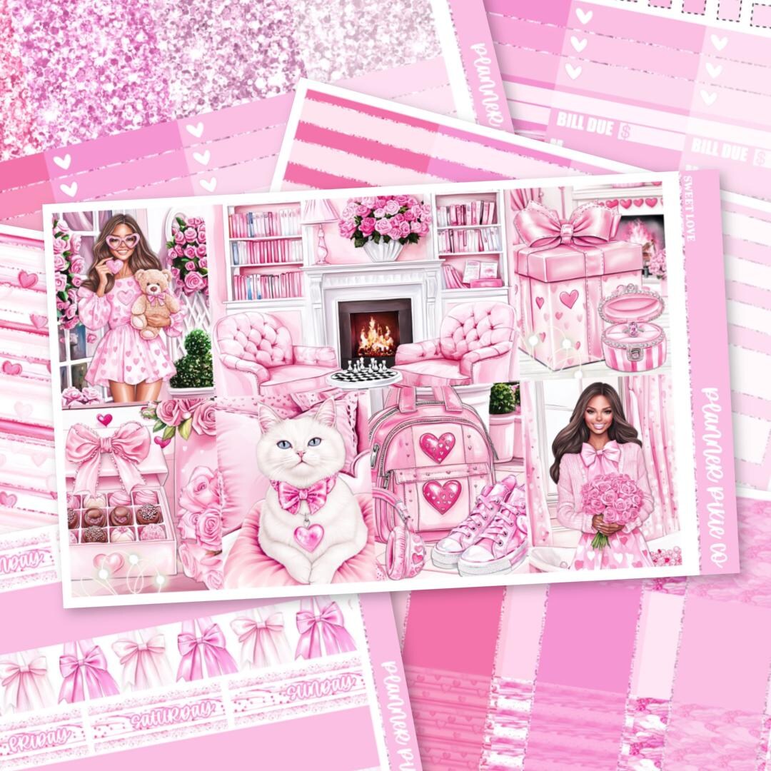 Deluxe Weekly Sticker Kit for Use With Standard Vertical Planners ...