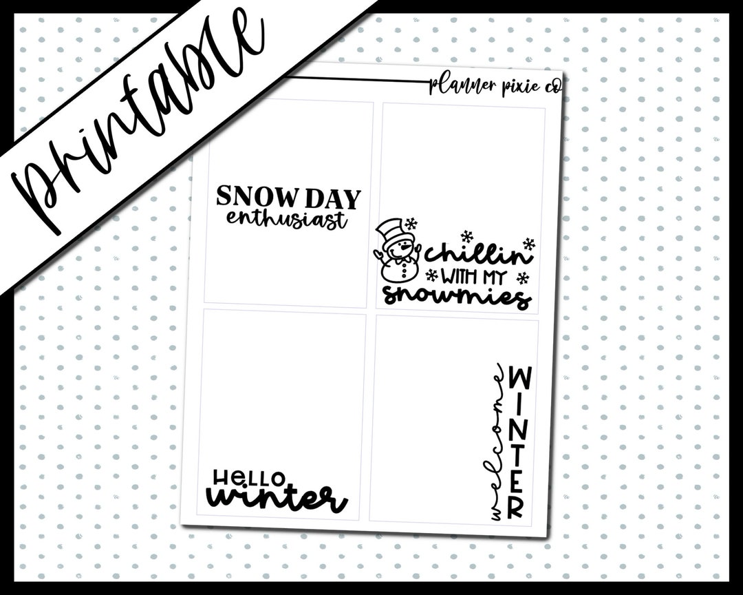 Foil Ready, Printable Stickers, Overlays, Digital Planner Stickers ...