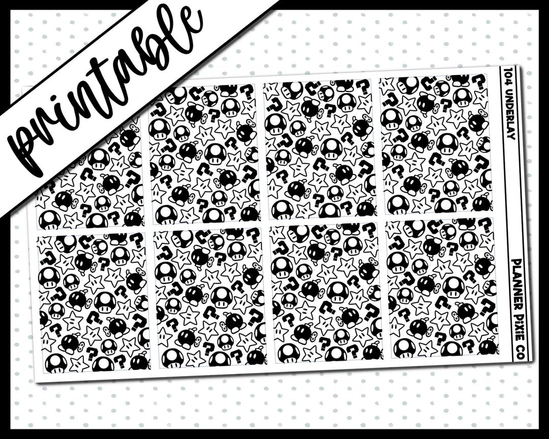 Printable Stickers, Foil Ready, Printable , Digital Planner Stickers ...