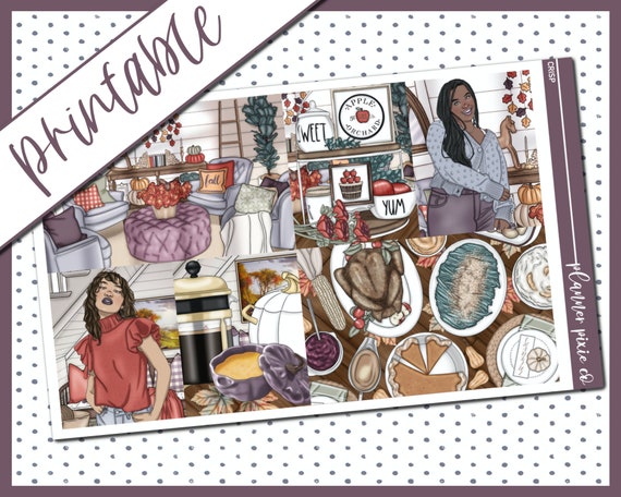 Printable Weekly Kit // Printable // Cut Line Files // Instant - Etsy