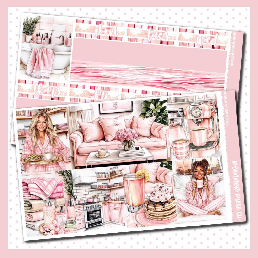 Deluxe Weekly Sticker Kit for Use With Standard Vertical Planners ...